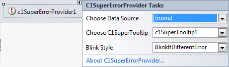 errorprovider tasks menu