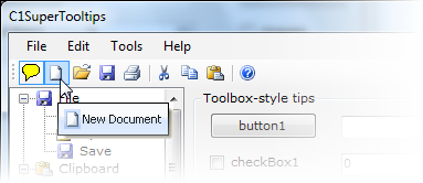 Supertooltip created after running the code.