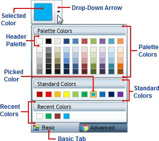 Basic Mode of the color picker
