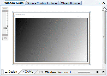 Designtime look of the rectangle