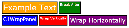 Different colored wrap-panels 1