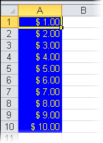 cell formatting