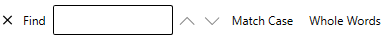 Snapshot of Find Text in FlexViewer