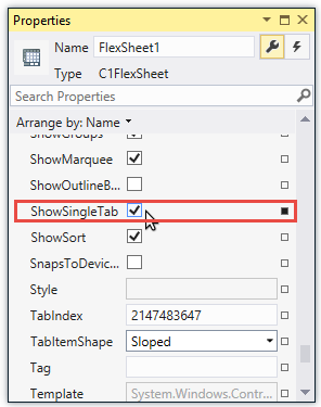 Uncheck ShowSingleTab property