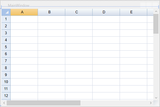 FlexSheet control added to design view