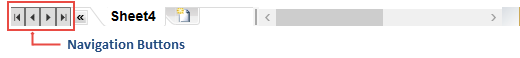 Tab strip and buttons