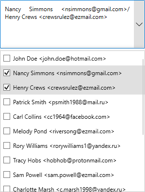 Separator used in WPF MultiSelect